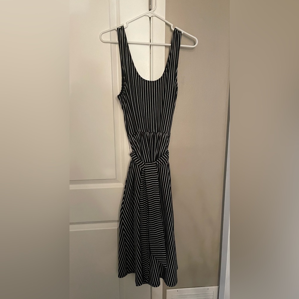 Black & White Striped Dress